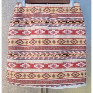 Painted Threads Native Inspired Cotton Pencil Mini Skirt Size S